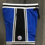 NBA Philadelphia 76ers 2022 training shorts Bleu Noir